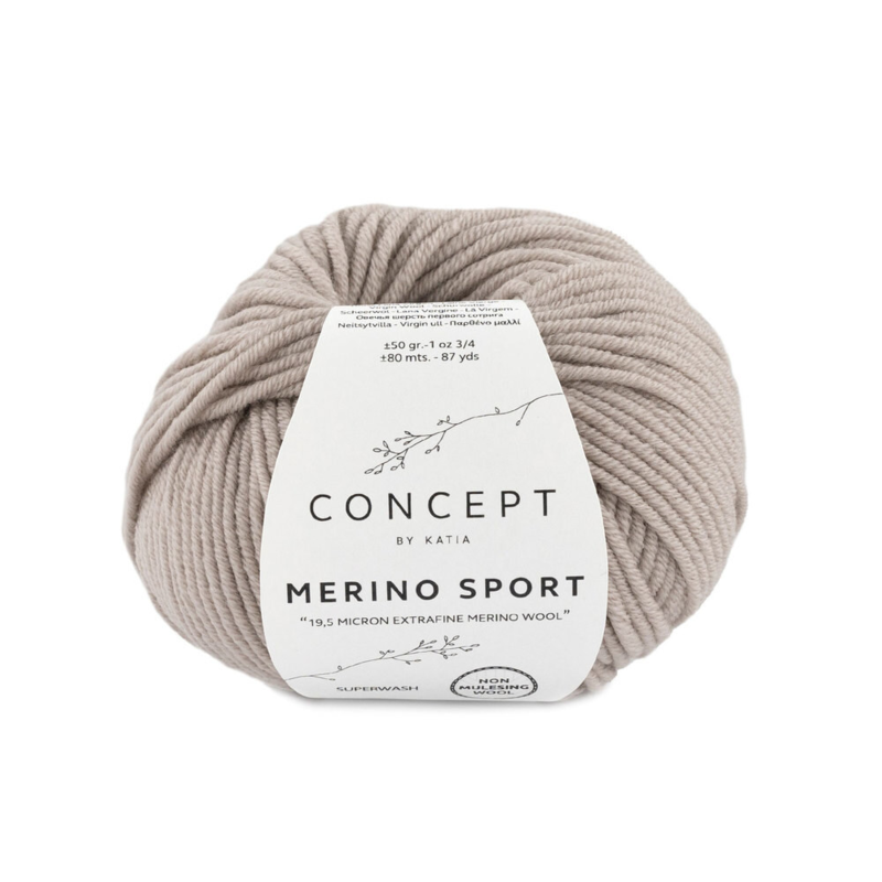 Katia Concept Merino Sport 010 Mellombeige