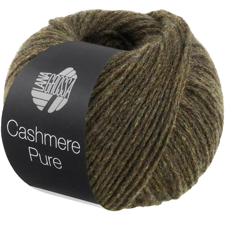 Lana Grossa Cashmere Pure 32 Mørk oliven