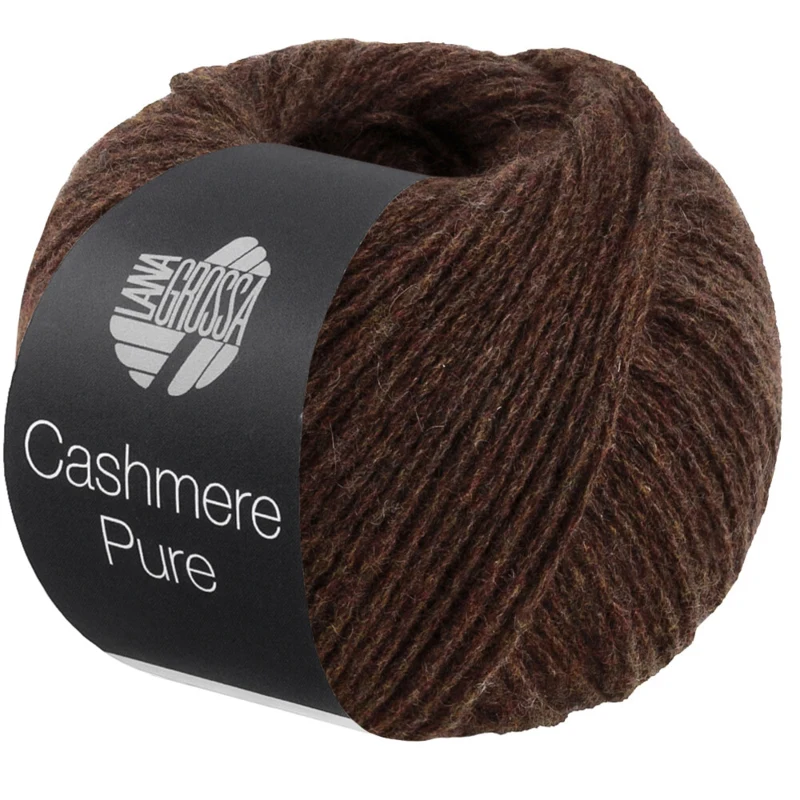 Lana Grossa Cashmere Pure 37 Mørkebrun