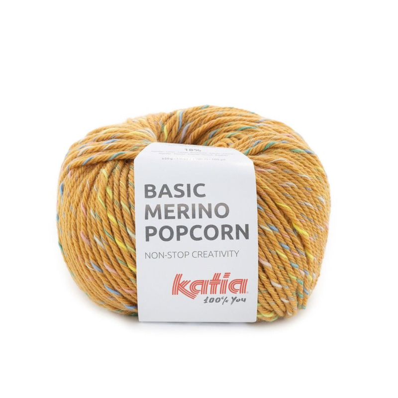 Katia Basic Merino Popcorn 204 Karamell-multifarget