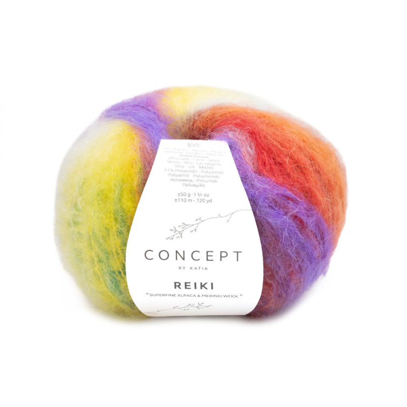 Katia Concept Reiki 206 Oransje-Fuksia-Grønn