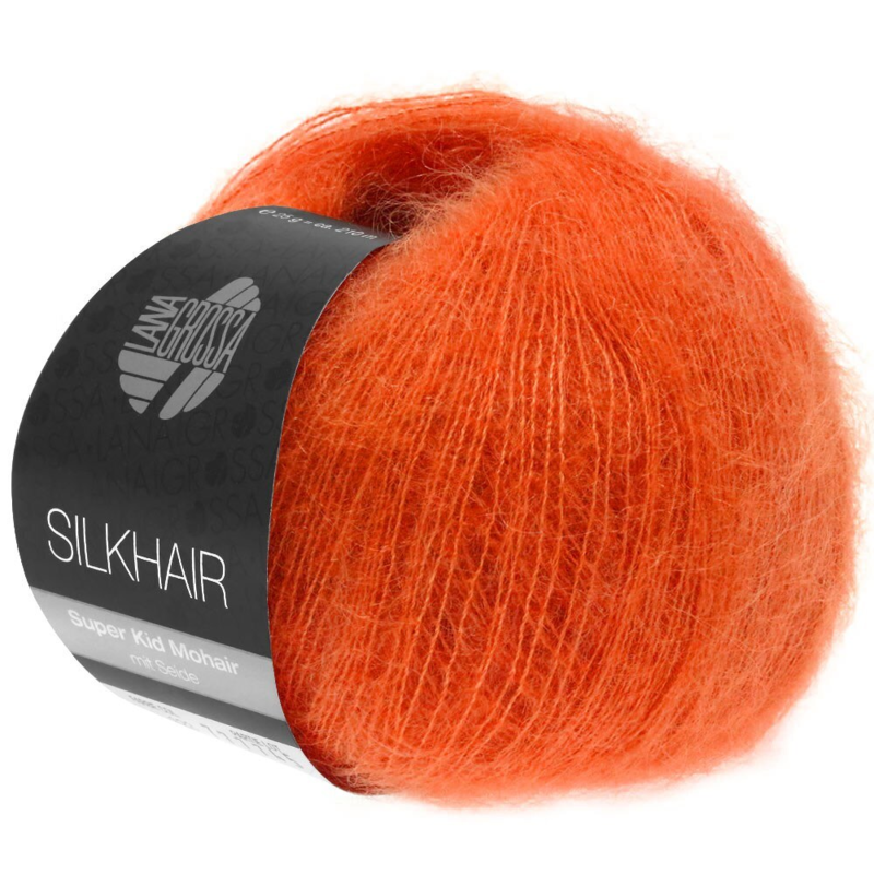 Lana Grossa Silkhair 136 Mørk oransje