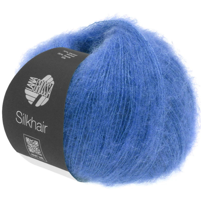 Lana Grossa Silkhair 133 Gentianablå