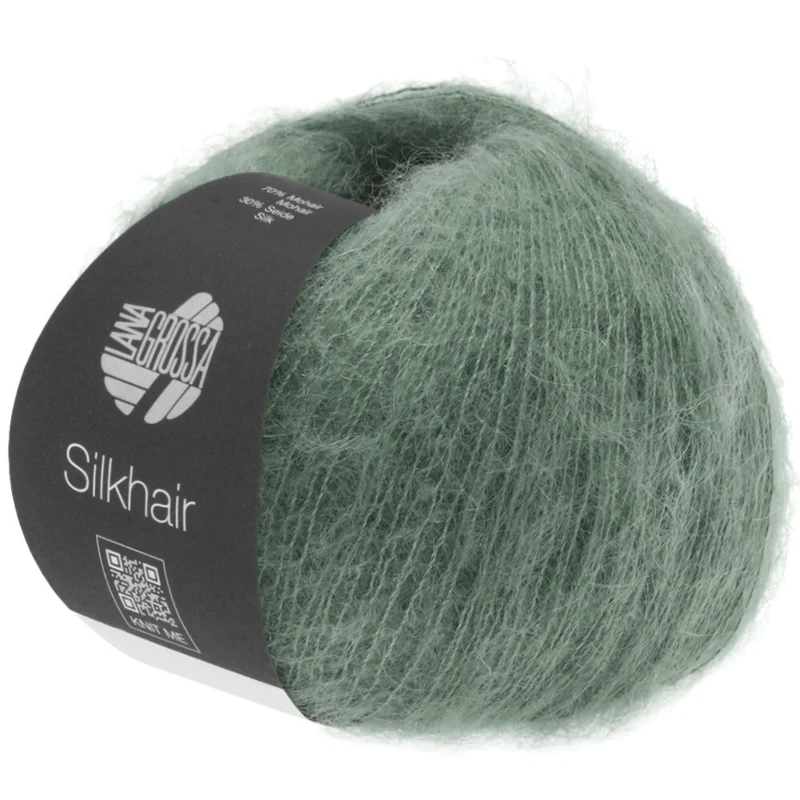 Lana Grossa Silkhair 127 Mosegrønn