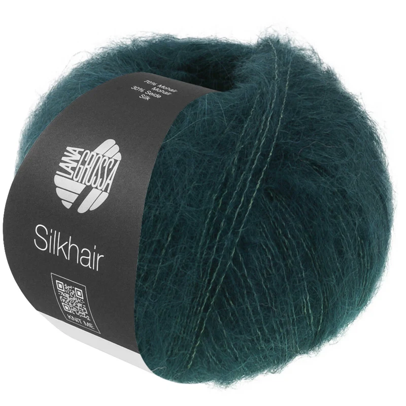 Lana Grossa Silkhair 231 Svartgrønn