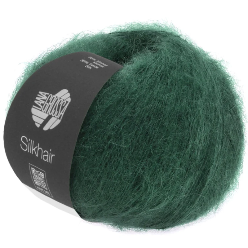 Lana Grossa Silkhair 110 Mørkegrønn