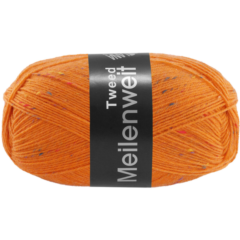 Lana Grossa Meilenweit 100 Tweed 176 Oransje