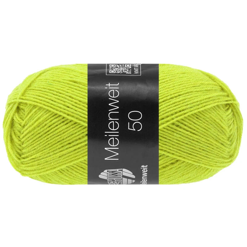 Lana Grossa Meilenweit 50 1425 Limegrønn