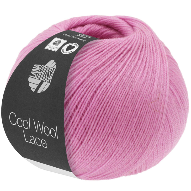 Lana Grossa Cool Wool Lace 52 Lys rosa