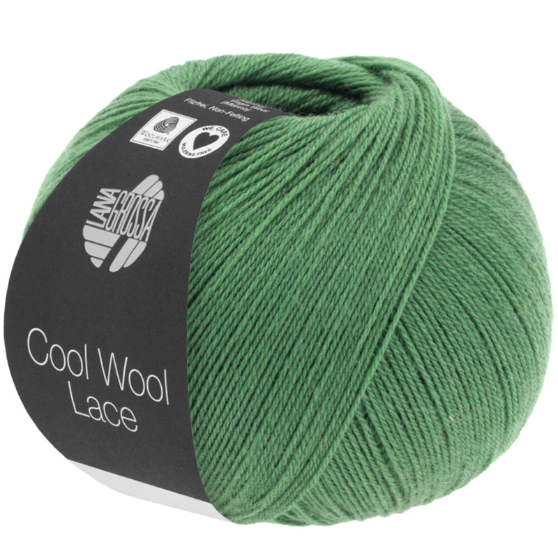 Lana Grossa Cool Wool Lace 39 Resedagrønn