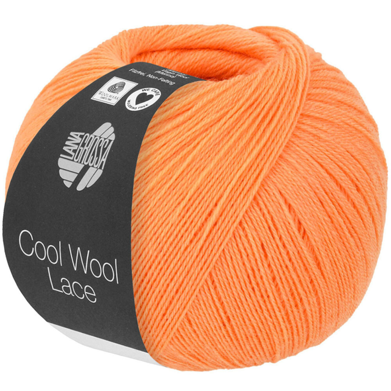 Lana Grossa Cool Wool Lace 44 Oransje