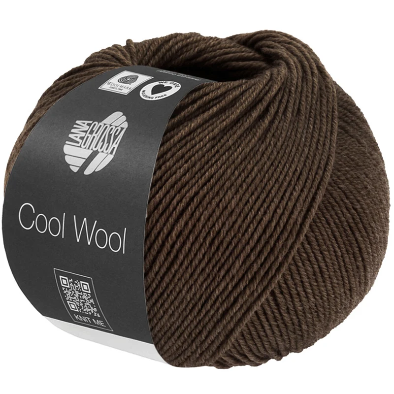Lana Grossa Cool Wool Mélange 1509 Gråbrun melert