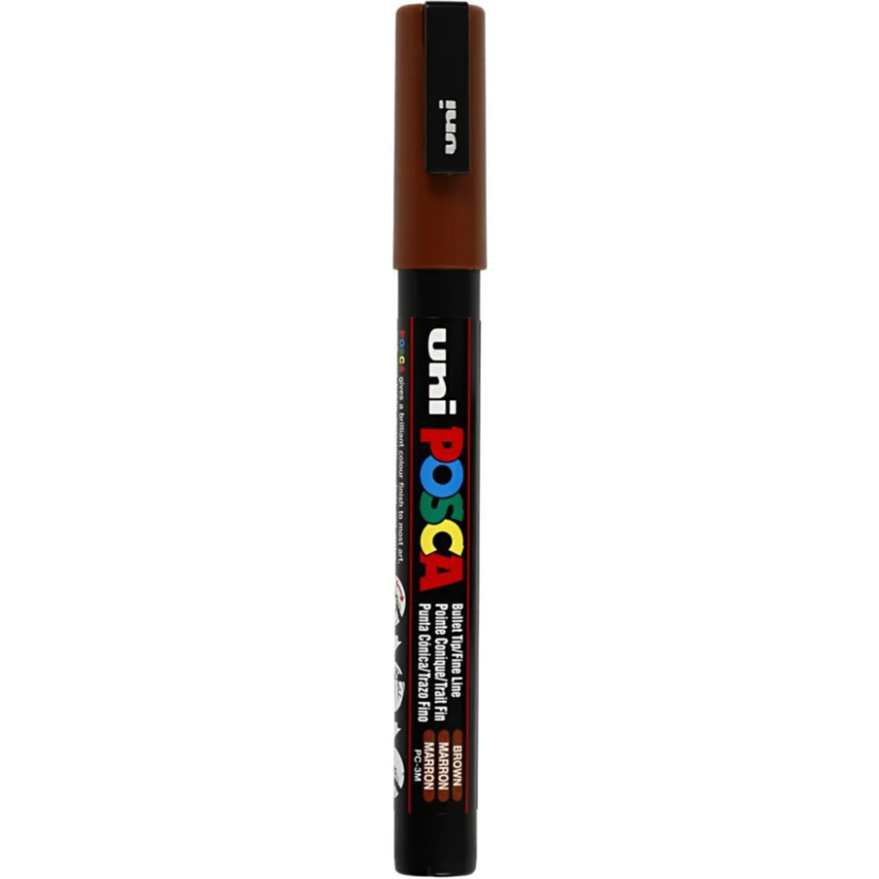 Posca Tusch, 0,9-1,3 mm, 1 stk. Brun