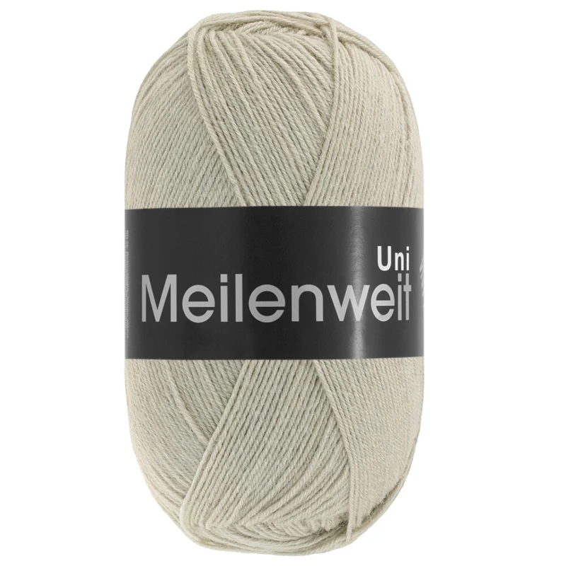 Lana Grossa Meilenweit 100 1398 Gråbeige
