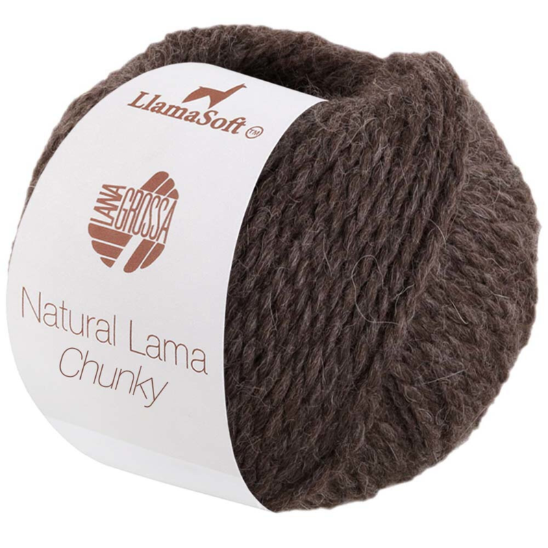 Natural Lama Chunky 14 Gråbrun