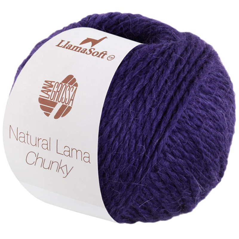 Natural Lama Chunky 06 Marineblå