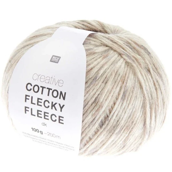 Rico Cotton Flecky Fleece 001 Earthy