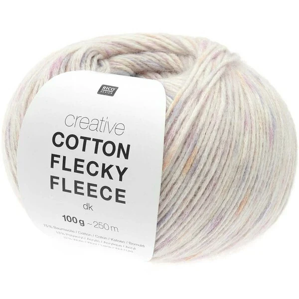 Rico Cotton Flecky Fleece 011 Lilac