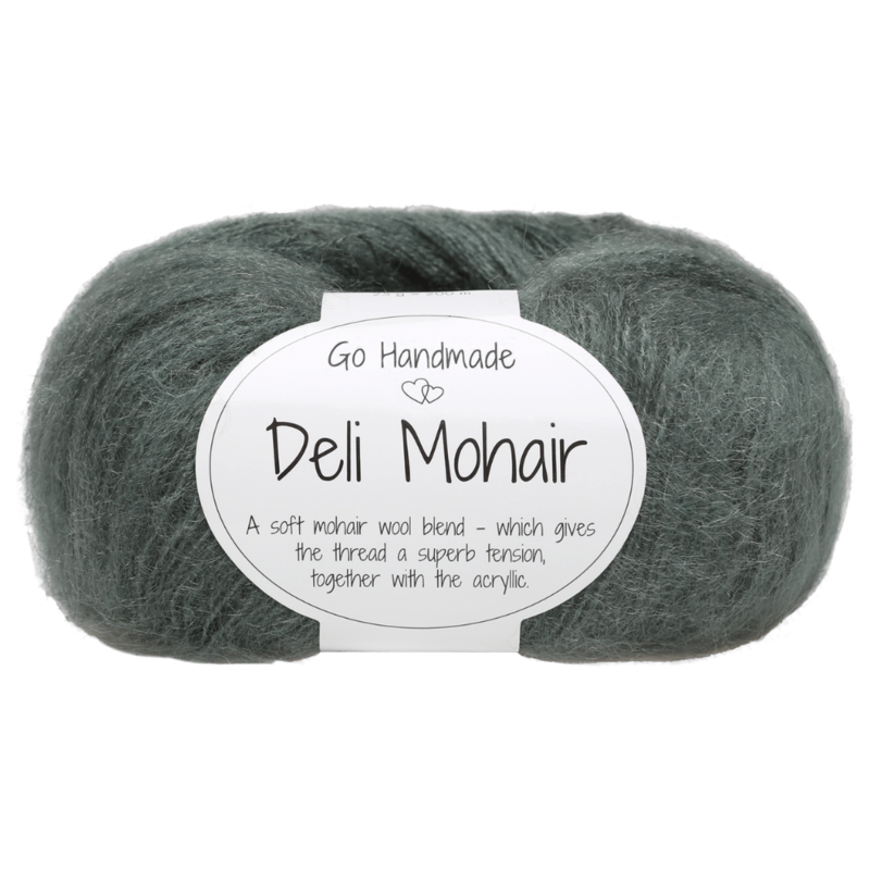 Go Handmade Deli Mohair 87 Lett grønn