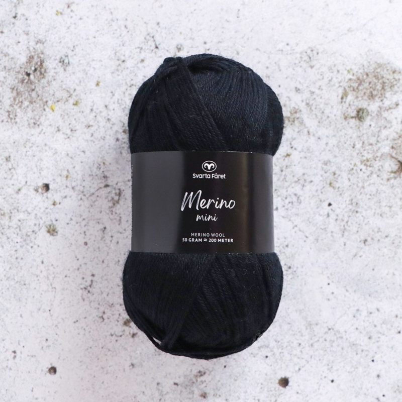 Svarta Fåret Merino Mini 01 Kullsvart