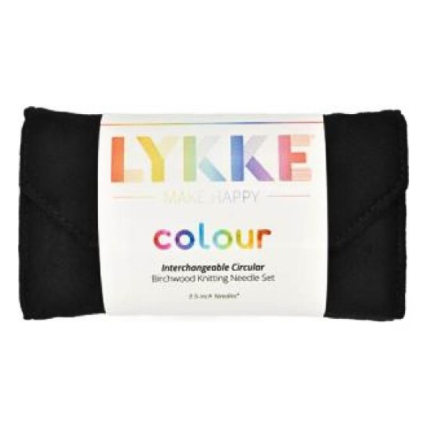 LYKKE Utskiftbare Rundpinner Sett Colour, Svart, 9 cm