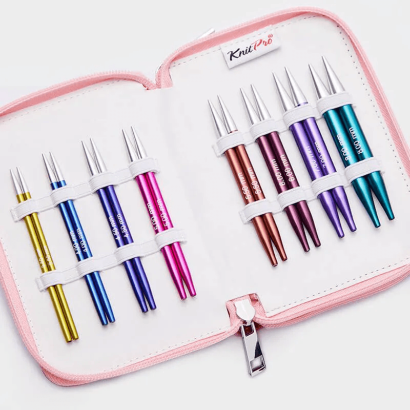 KnitPro Zing Special Utskiftbare Rundpinner Sett, Deluxe, 10 cm