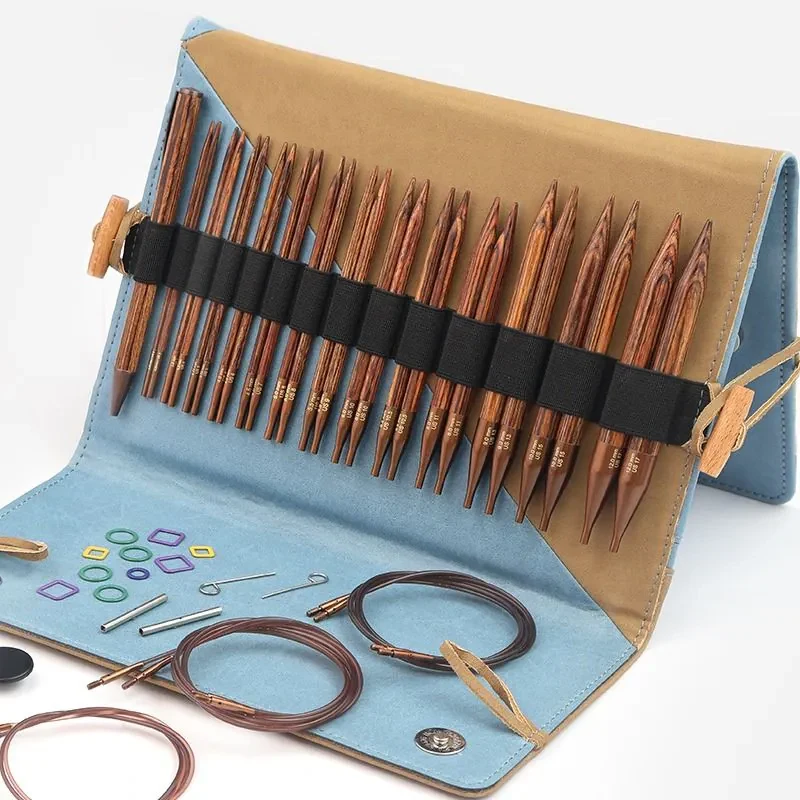 KnitPro Ginger Normal Utskiftbare Rundpinner Sett, Grande, 13 cm