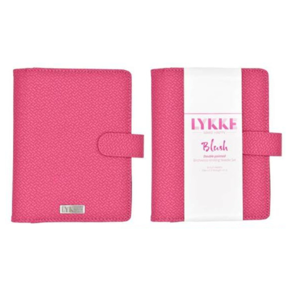 LYKKE Strømpepinnesett Blush, Magenta, 15 cm