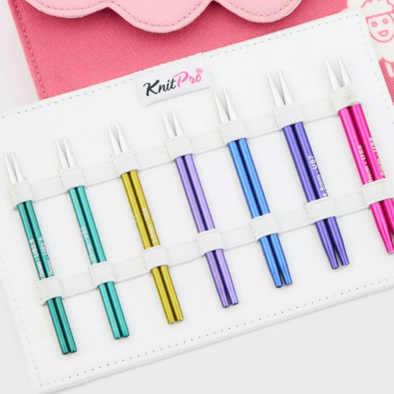 KnitPro Zing Spesial Utskiftbare Rundpinner Sett, Midi, 10 cm