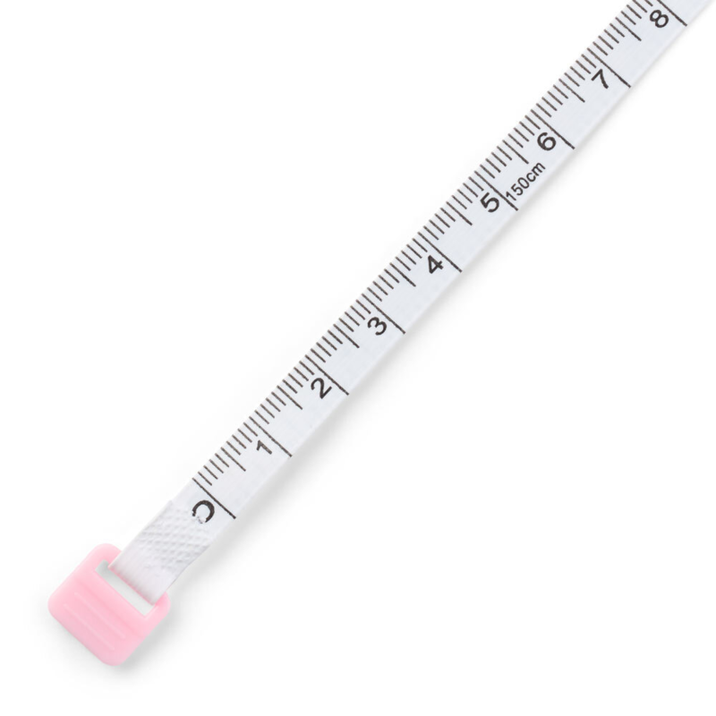 LindeHobby Firkantet Uttrekkbart Målebånd, 150 cm Pink