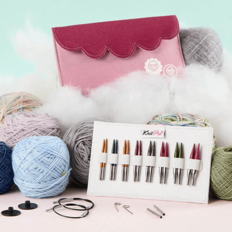 KnitPro Dreamz Mini Utskiftbare Rundpinnesett, Mini, 5 cm