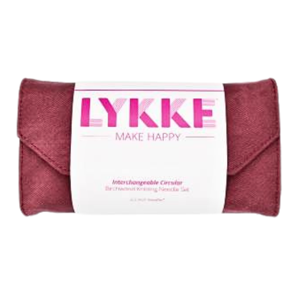 LYKKE Utskiftbare Rundpinnersett Blush, Crimson, 9 cm