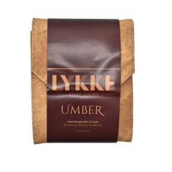 LYKKE Udskiftbare Rundpinnesett Umber, Starter Set, Tan, 13 cm