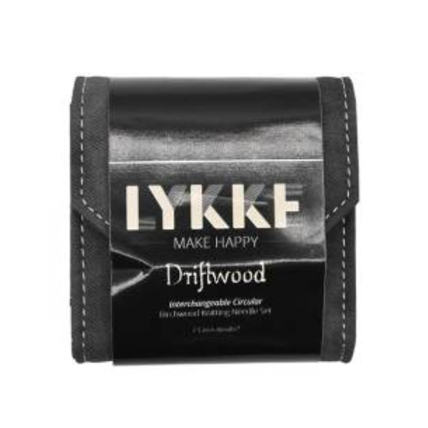 LYKKE Utskiftbart Rundpinne Sett Driftwood, Startsett, Grå, 9 cm
