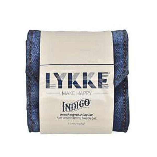 LYKKE Utskiftbare Rundpinner Sett, Indigo, Starter Set, Blå, 9 cm
