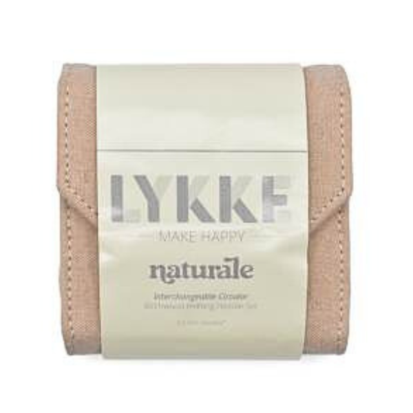 LYKKE Udskiftbare Rundpinner Sett Naturale, Starter Set, Beige, 9 cm