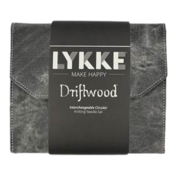 LYKKE Utskiftbart Tunisisk Heklenålsett Driftwood, Grå, 15 cm