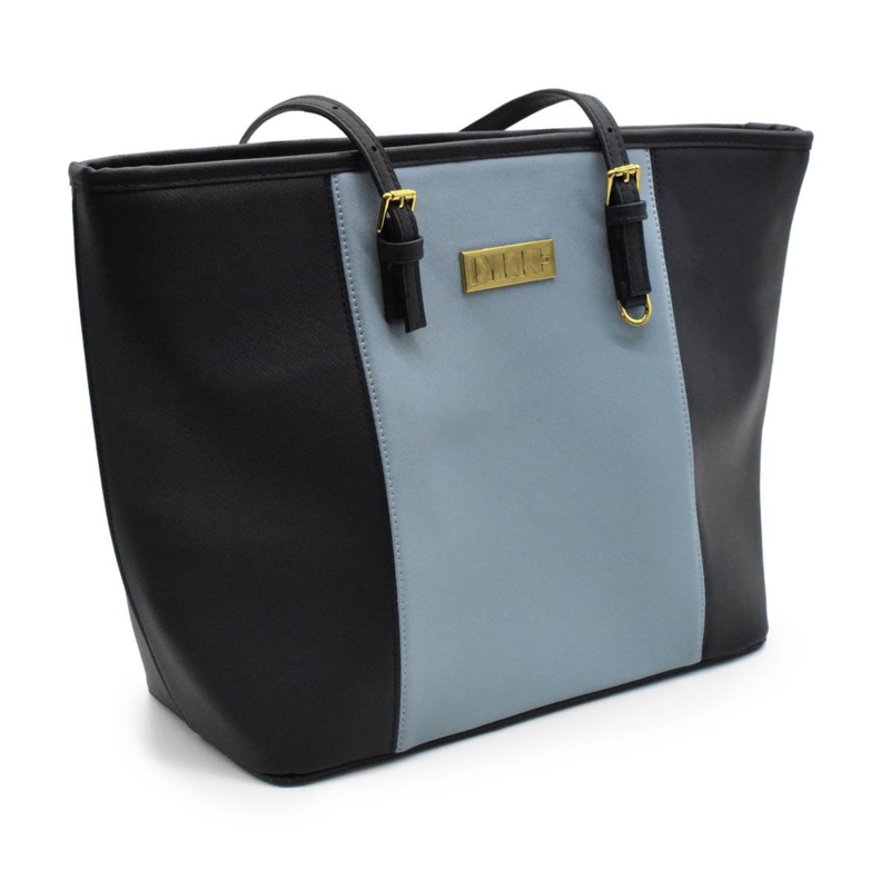 LYKKE Duo Tote Bag Svart/lyseblå