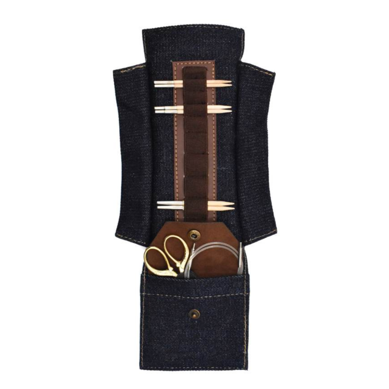 LYKKE Taylor Etui for Utskiftbare Rundpinner, 9 cm Sjokolade