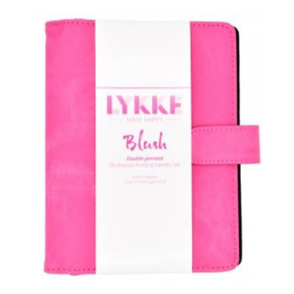 LYKKE Strømpepinnesett Blush, Fuchsia, 15 cm (2.00-3.75 mm)