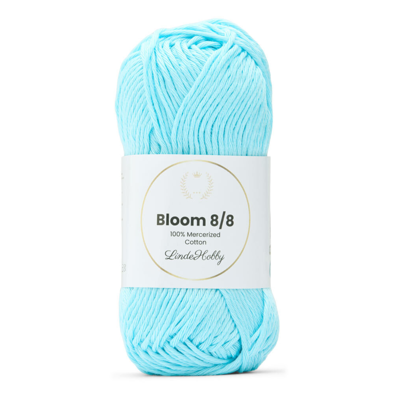 LindeHobby Bloom 8/8 Mercerized Cotton 14 Himmelblå