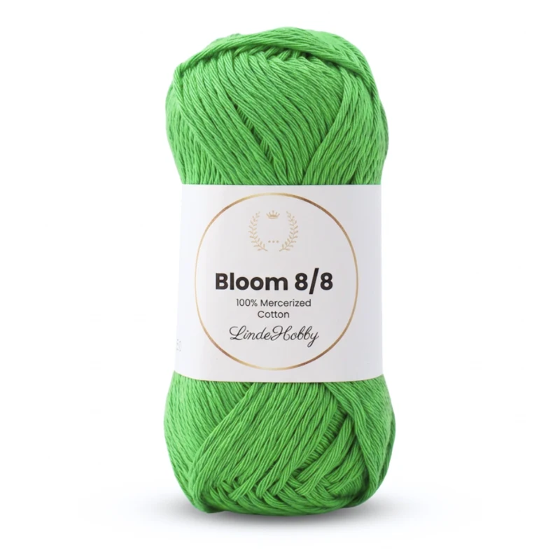 LindeHobby Bloom 8/8 Mercerized Cotton 38 Grønn