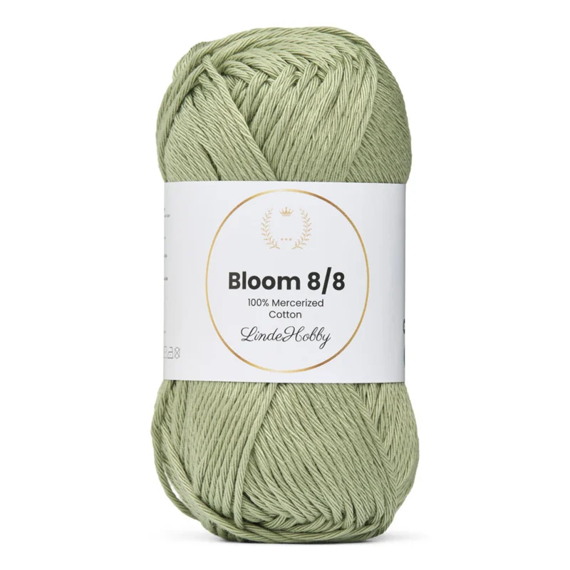 LindeHobby Bloom 8/8 Mercerized Cotton 29 Salviegrønn
