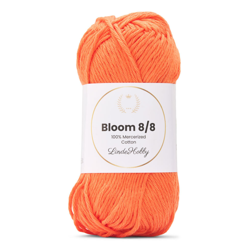 LindeHobby Bloom 8/8 Mercerized Cotton 23 Oransje