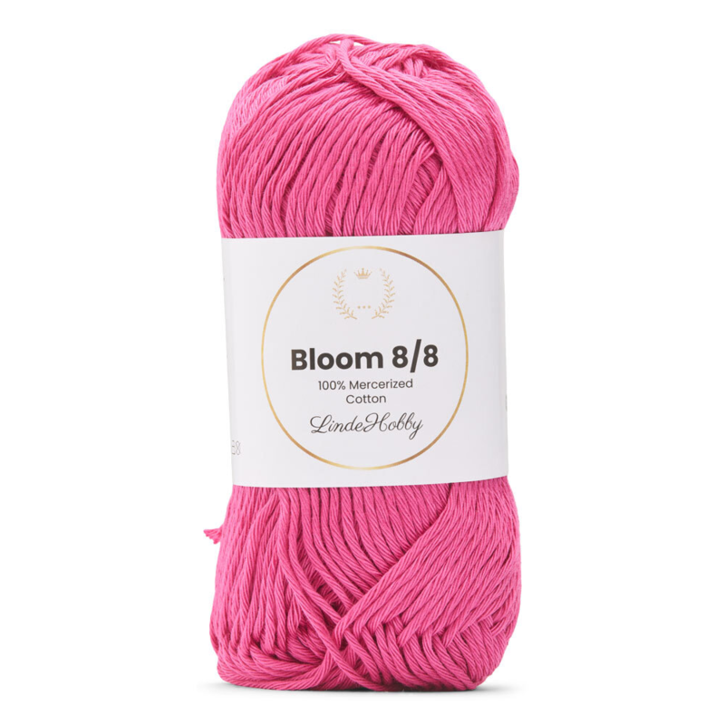 LindeHobby Bloom 8/8 Mercerized Cotton 34 Fuksia