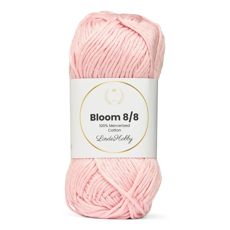 LindeHobby Bloom 8/8 Mercerized Cotton 09 Lys rosa