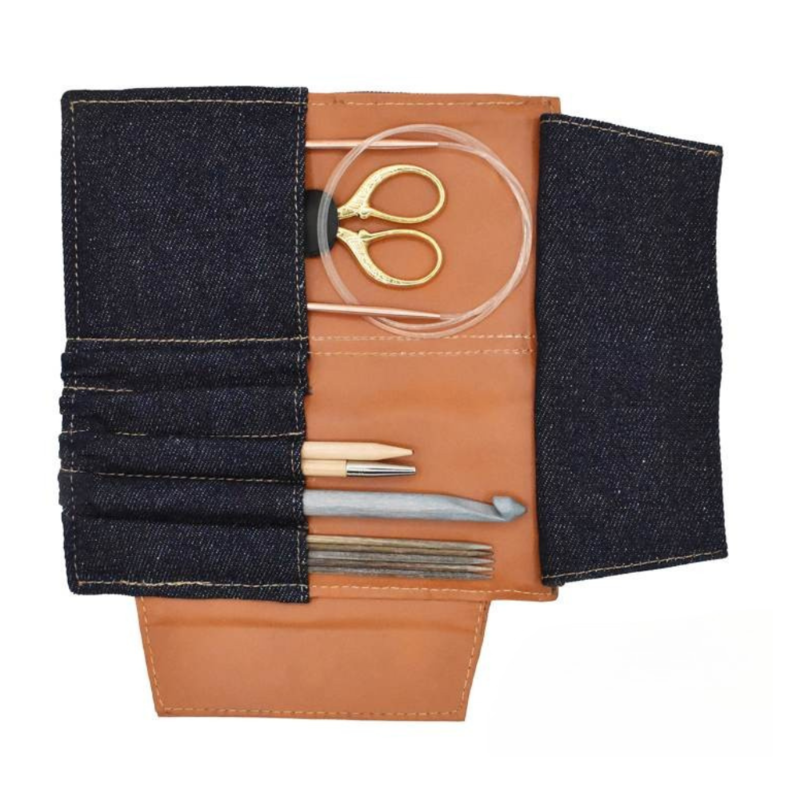 LYKKE Weekender Large Etui med Magnetisk Lukking, 13 cm Lysebrun
