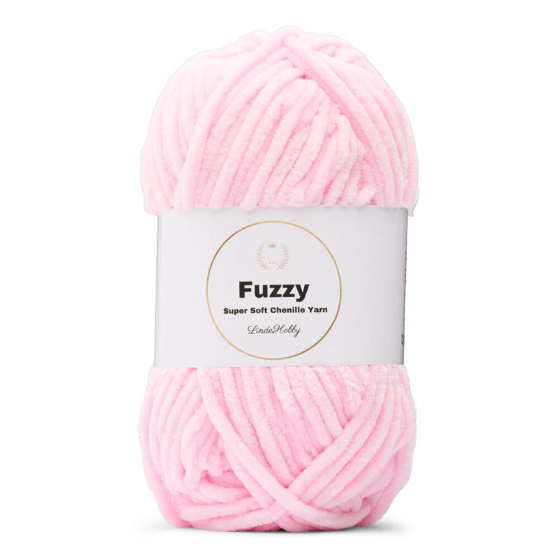 LindeHobby Fuzzy Chenille 04 Babyrosa (Lys)