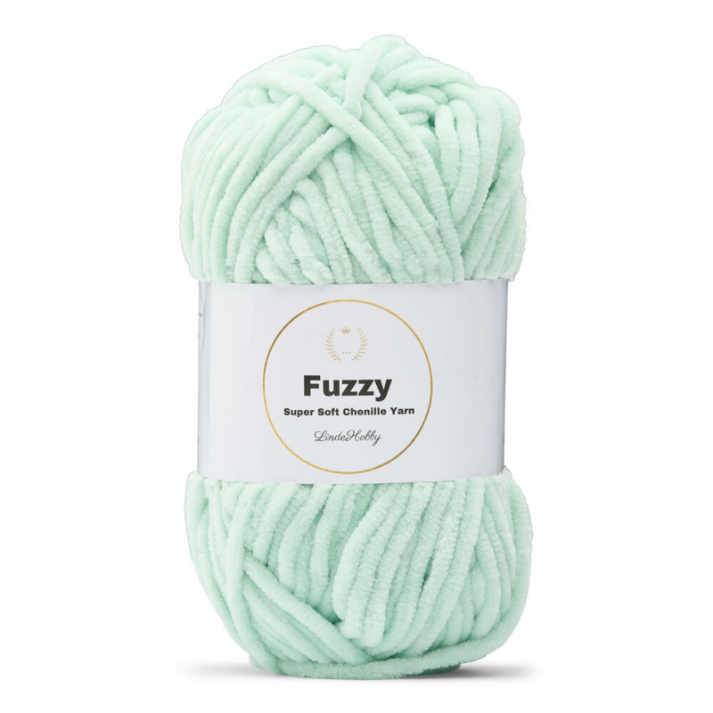 LindeHobby Fuzzy Chenille 03 Mintgrønn