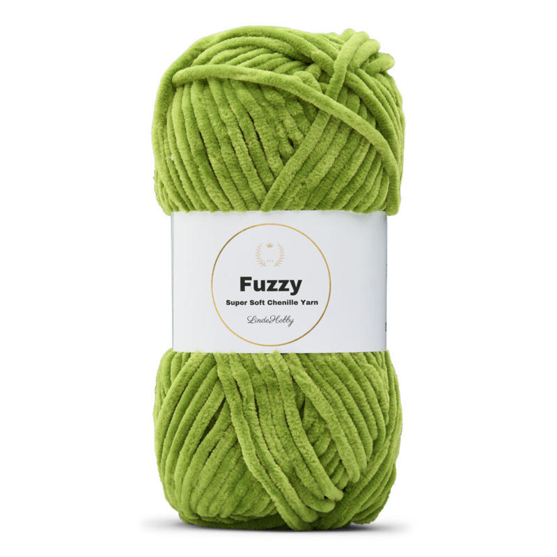 LindeHobby Fuzzy Chenille 32 Gressgrønn
